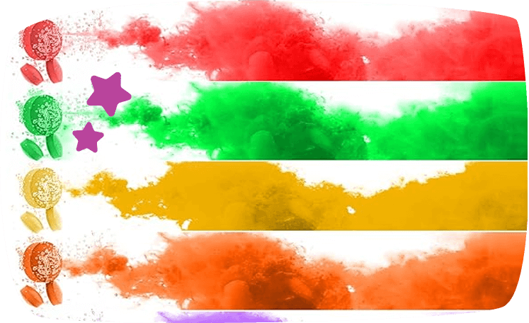 Juegos con agua agua colorata